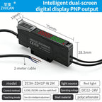 Intelligent Digital Display Fiber Optic Amplifier Sensor for Long and Short Distance Diffuse Reflection Induction Photoelectric