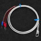 Temperature Sensor Probe PT100 Thermistor Temperature Measuring Probe Round Hole Patch Type Temperature Measuring Probe