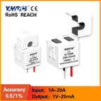 YHDC Split Core Current Transformer SCT006 Rated Input 1A/5A/10A/20A Output 1mA/2.5mA/5mA/10mA/20mA/25mA Accuracy 1%/0.5%
