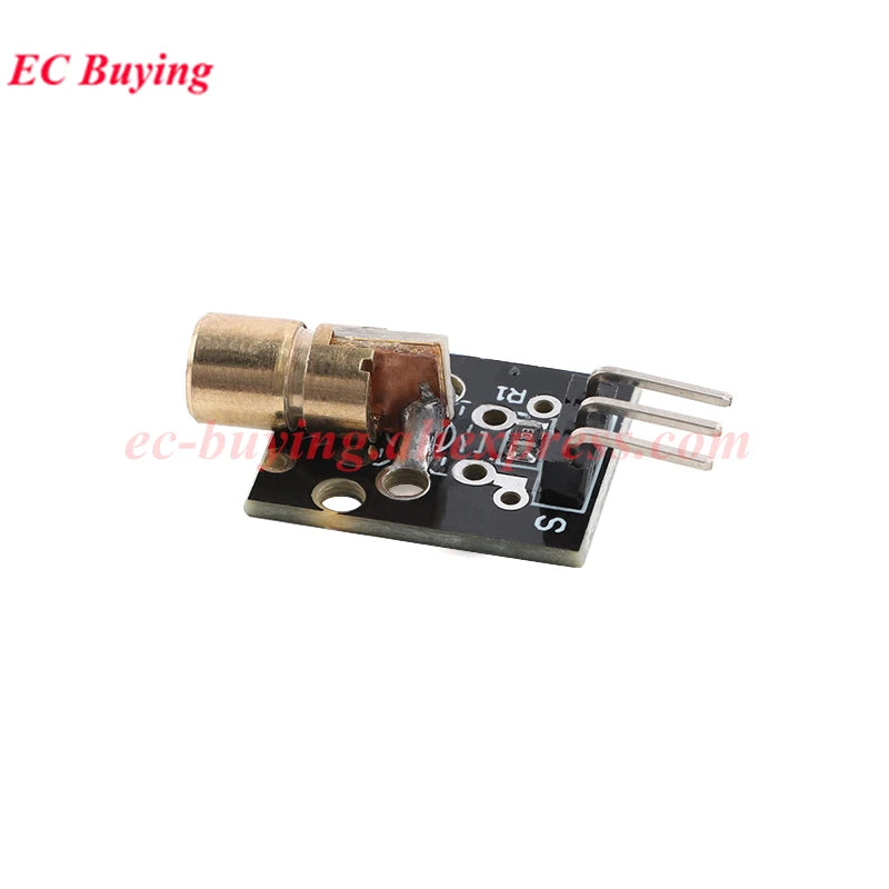 20Pcs/1pc KY-008 650nm Laser Sensor Module 6mm 5V 5mW Red Laser Dot Diode Copper Head for Arduino Transmitter TL Transducer