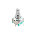 5PCS/Lot EC11 Rotary Encoder 15mm 20mm Plum Blossom Shaft D Half Shaft with Switch Digital Potentiometer 20 Bit Pulse