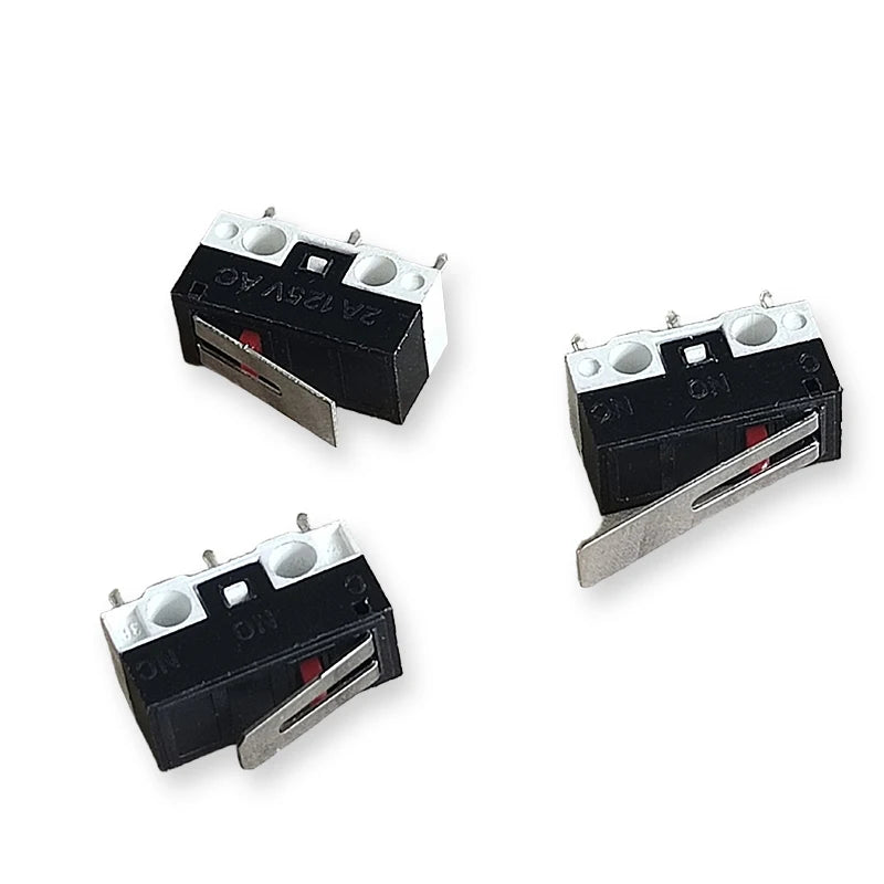 50PCS Small Micro Mouse Switch 12.5*5.7*6.5 Without Handle/Handle Length 8.5mm-15mm C NO NC 3 Pin 2A 125V AC Limit Switches