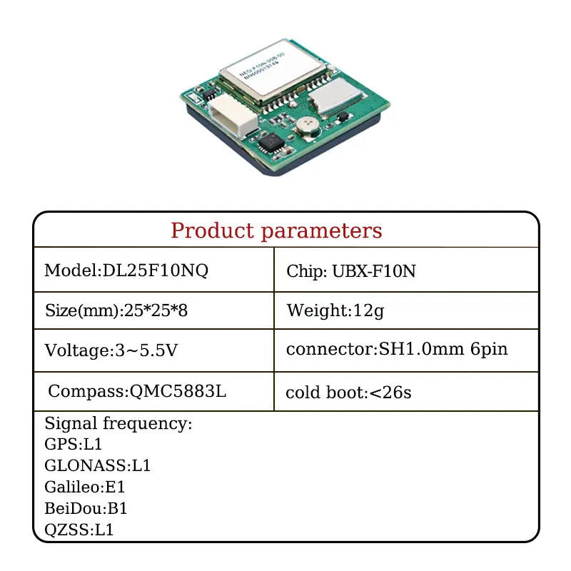 UBX-F10N/M9N GNSS/GPS Positioning Module RTK High-precision Centimeter Level Differential GPS Full System Satellite Navigation