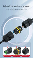 IP68 Waterproof Joint Wire Quick Connection Connector 2 3 4 Pin Solderless LED Lamp Electric Wiring Outdoor Rainproof Terminal
