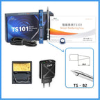 Original TS101 Soldering Iron 90W Mini Thermostat LCD Displays TS100 TS 101 Soldering Iron with PD Plug Tip Set Miniware