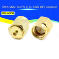 SMA Male To IPX U.fl Male RF Connector Coaxial Converter IPX to SMA Adapter Straight