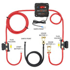 Smart Dual Battery Isolator 12V 140A Smart Isolator Set LCD Display VSR Car Relay Digital Voltage Sensitive Split Charge Relay
