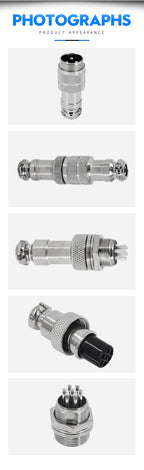 gx16 Connector 2pin 3pin 4pin 5pin 6pin 7pin 8pin 10pin Male Female Aviation Cable Terminal Plug Socket Waterproof Connector