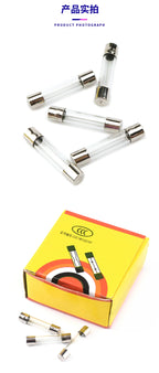 10pcs Glass Tube Fuse 6X30MM 0.1A 0.2A 0.5A 1A 2A 3A 4A 5A 6.3A 8A 10A 12A 15A 20A 30A 25A 250V Fast Blow Fuses