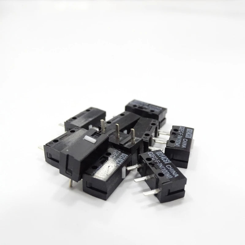 2/10Pcs 100M Micro Switches D2FC-F-7N (100M) Mice Micro Switches Touch Switches Mice Button Fretting D2FC 7N Micro Hot