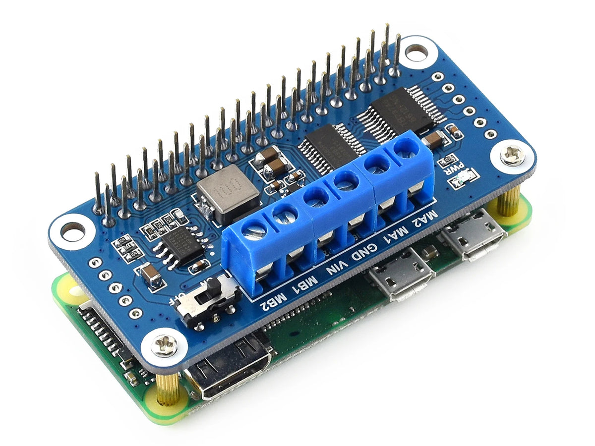 Waveshare I2C Interface Motor Driver HAT for Raspberry Pi Onboard PCA9685 Chip TB6612FNG Dual H-bridge