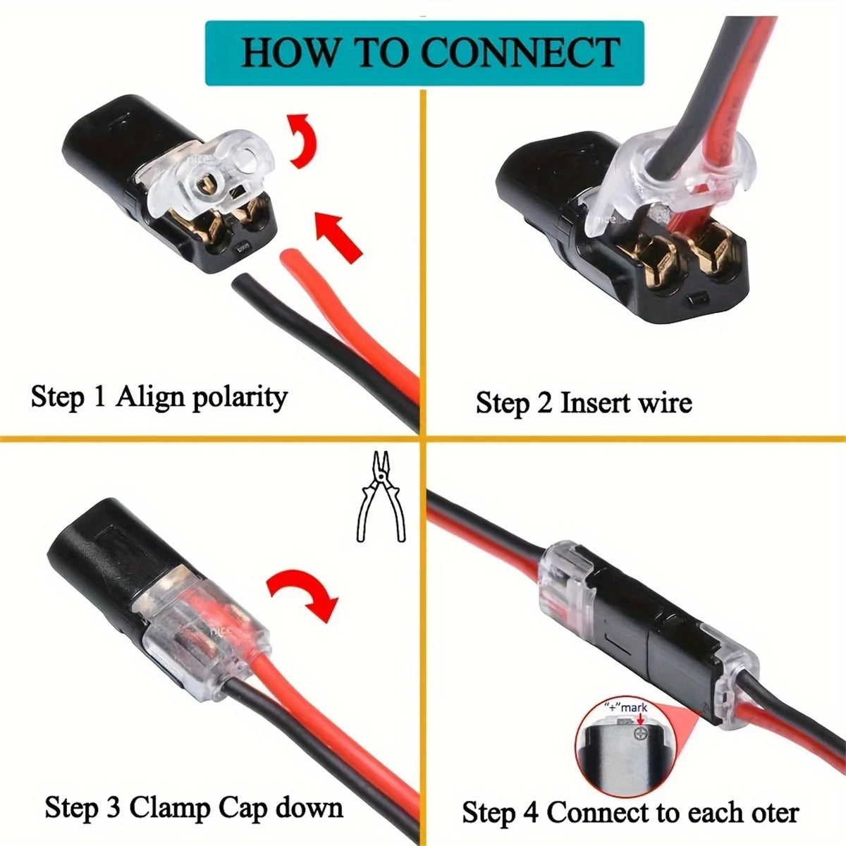 Electric Wire Connector No Strip Line Cable Interconnection Detachable Automotive Terminal Plug Universal Quality Grade Reliable