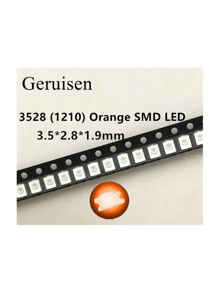 100pcs 3528 1210 5050 5730 1206 0603 0805 0402 LED SMD light emitting diode white red blue green yellow orange Kit 5colour