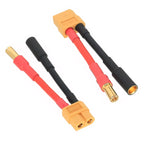 1 Pair /2Pcs XT60 Male Female Plug to 5.5mm Male Female Connector Adapter Cable 14AWG 4cm For RC Lipo Battery FPV Hobbies Toy