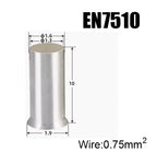 EN Copper Electrical Wire Non-Insulated Naked Sleeve Tubular Crimpare Connectors Tube Cord End Ferrules Cable Lug Crimp Terminal