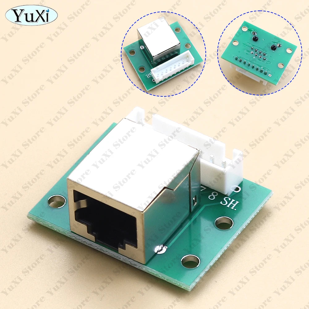 1-10pcs RJ45 Adapter Board To XH2.54 Modular Ethernet Connector Network Interface Breakout Board Pin Header 8P Adapters
