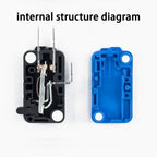 Micro Limit Switch CNTD CMV10‑001C, Snap‑Action Push Button Switch, Plastic Housing, 1NO 1NC 10A 250VAC, for Industrial Automati