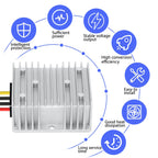 DC 24v to 12v Converter 30A 360W StepDown Converter Voltage Reducer IP68 Waterproof Transformer for Golf Cart Truck Boat Vehicle