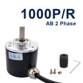 38S6G5-B-G24N Rotary Incremental Encoder AB 2 Phase Connection 50/100/200/360P/R 5-24V Solid Shaft DC Open Collector Output NPN