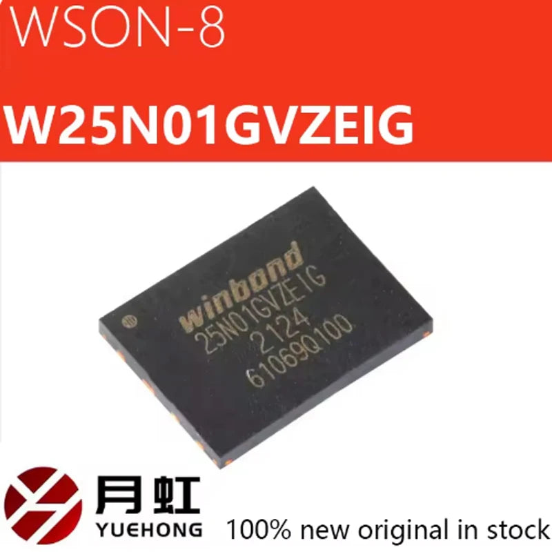 1/5/10PCS  W25N01GVZEIG 25N01GVZEIG W25N W25N01GV WSON-8 3V 1Gb Serial NAND Flash Memory Chip IC