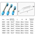 JINH High Bridge Type Grounding Busbar 6x9mm, 4/6/8/10/14/16 Poles, JHT6-0609, Terminal Strip for Distribution Box