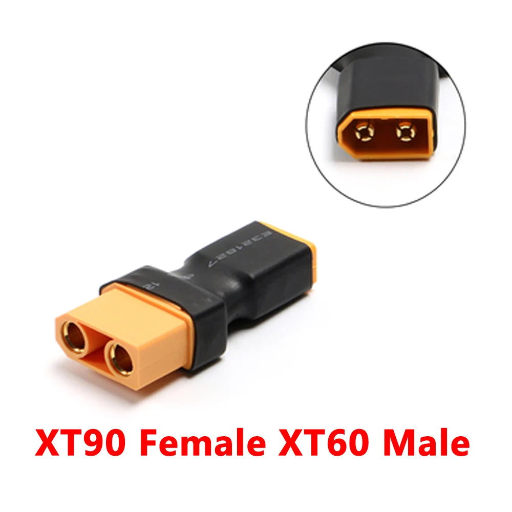XT60 XT90 Plug Male / Female To T Plug Female / Male Connector Conversion Adapter No Wire for RC Airplane Quadcopter Parts
