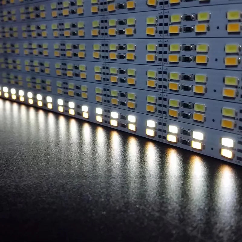 5V 12V 24V LED Bar Light Aluminum Rigid Strip Led Hard Strip 5730 Under Cabinet Light Bar Warm Natural White 4000K 10Pcs 50cm