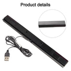 Remote Wired Infrared Receiver USB Wired Infrared Ray IR Sensor Bar Remote Motion Sensor Receiver For N S Wii For Wii U PC Stand