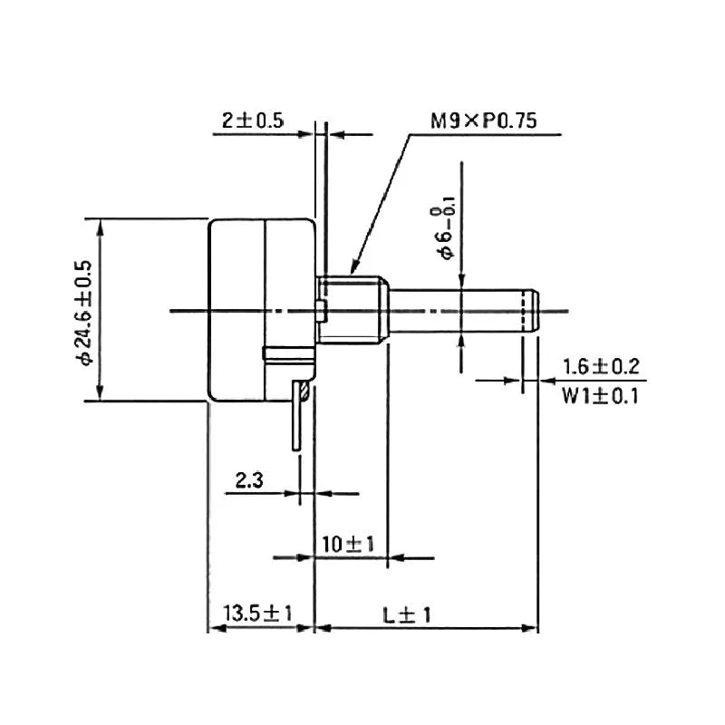 RV24YN20S B102/B202/B502/B103/B203/B104 Single Ring Carbon Film Potentiometer 1K-1M