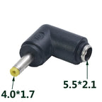 Common DC Power Male to Female 6.0*4.4 / 4.0x1.7 / 3.5*1.3 / 5.5*2.5 To 5.5*2.1 Plug Converter Notebook Laptop Adapter Connector