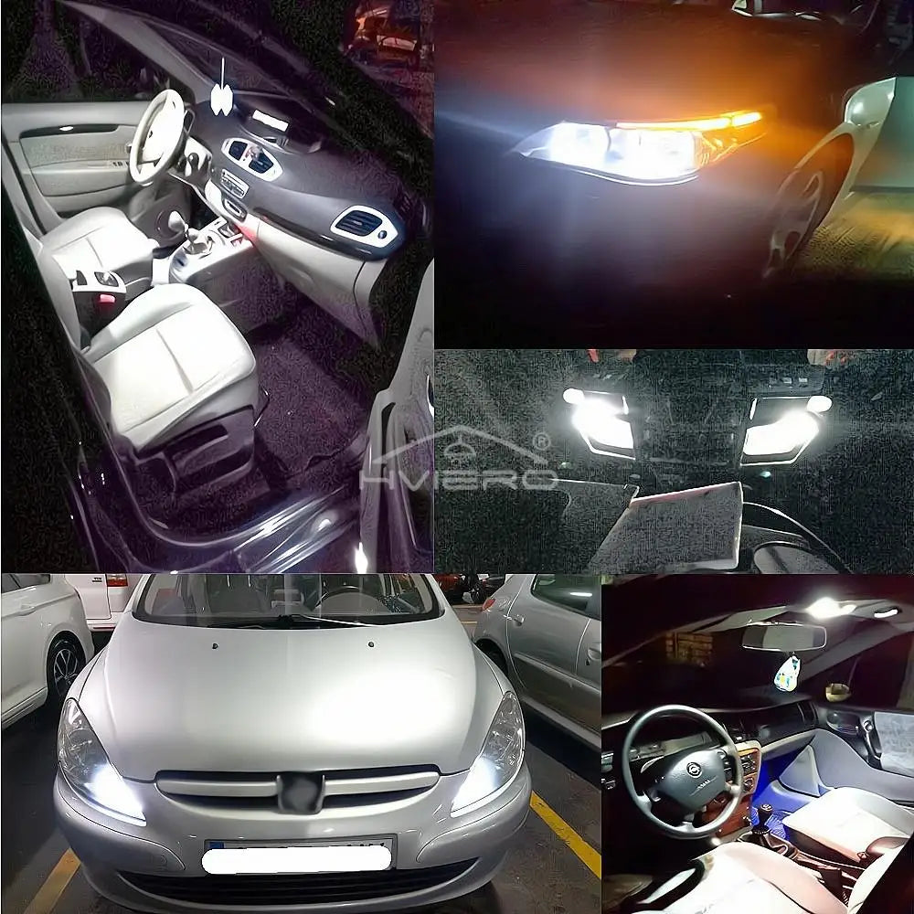10Pcs Car Driving Led 8Smd 1206 Auto Interior Dome Reading Light Wedge Lighting DC 12V White Cob Bulb Dashboard Lamp Turn Signal