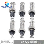 GX12 GX16 GX20 2/3/4/5/6/7/8/9/10 Pin Male Female Butting Wire Cable Circular Aviation Socket Plug Panel Connector Dropshipping