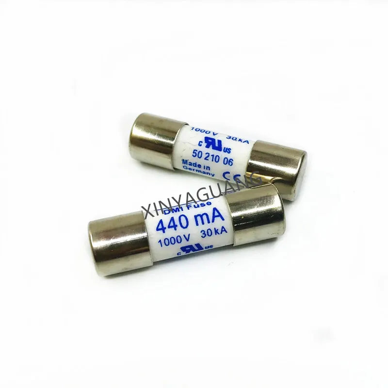 Free Shipping 10Pcs/lot 440mA Ceramic Fuses 5021006.0.44 1000V 30kA 10*35mm Replaces DMM-44/100-R 440mA 1000V multimeter Fuse
