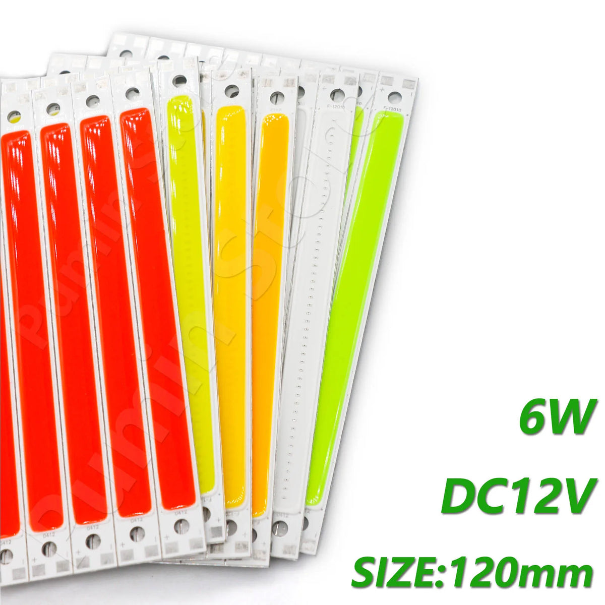 5pcs 12V COB LED Strip Light Bulb 120mm LED Chip Red Blue White Green Yellow For DIY Reading Light Staircase Kitchen Work Light