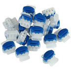 20/22pcs Waterproof Cable Clamps Wire Connectors For Garden Auto Lawn Mower 3 Pore Terminal Blocks Robotic Lawnmower Connectors