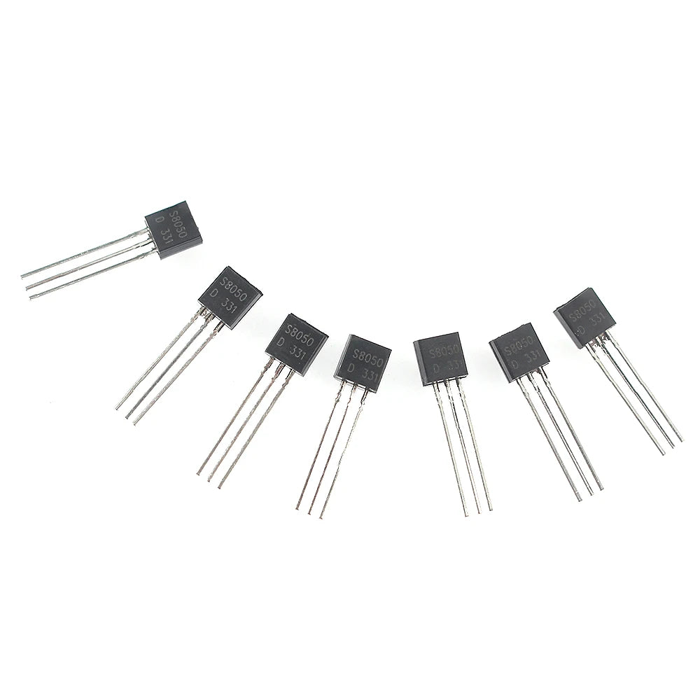 100/200PCS Triode Transistor Set BC337 BC327 2N2222 2N2907 2N3904 2N3906 S8050 S8550 A1015 C1815 TO92 PNP NPN Transistors kit