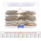 1/8W 1/4W 1/2W 1W 2W 3W 5W  5% 0 Ohm-10m ohm Carbon Film Resistor Assorted Kit With box 1K 2K 5.1K 10K 47K 100K 220K 470K 3M 10M