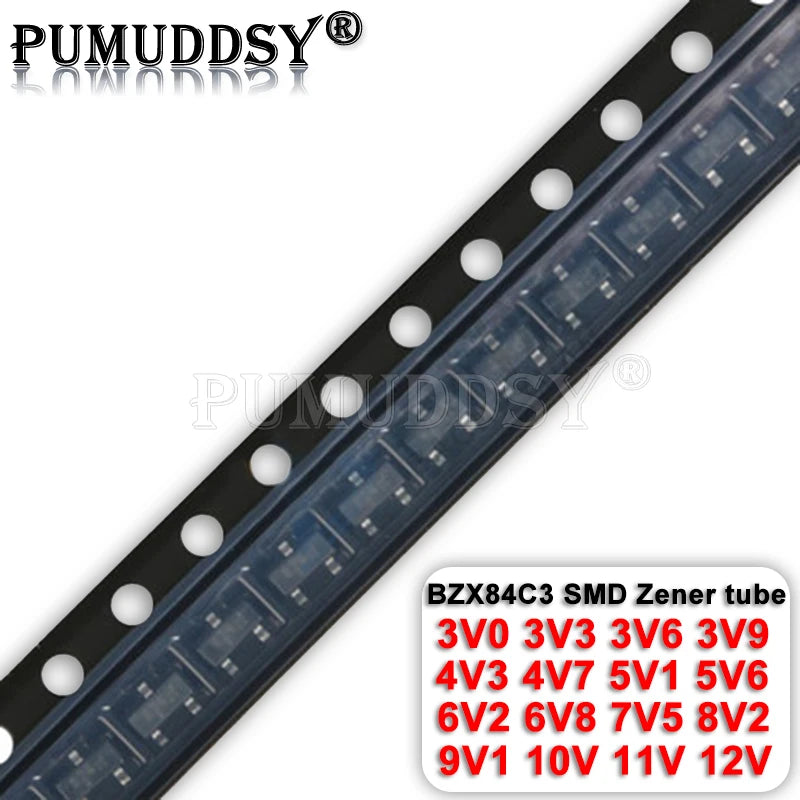 20PCS BZX84C18 SOT23 BZX84-C18 Regulator 18V Y6 Zener Diode Y6 BZX84C 3V0/3V3/3V6/3V9/4V3/5V1/6V2/7V5/8V2/9V1 Z13 Z14 Z15 Z16 Z1