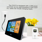 Digital Weather Station Clock Indoor Outdoor Weather Forecast Barometer Thermometer Hygrometer with Wireless Outdoor Sensor