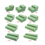 5Pairs 15EDG KF2EDG 3.5mm 3.81mm 5.08mm PCB Screw Terminal Block 2P-12 Pin Male Plug Female Socket Pin Header Wire Connector