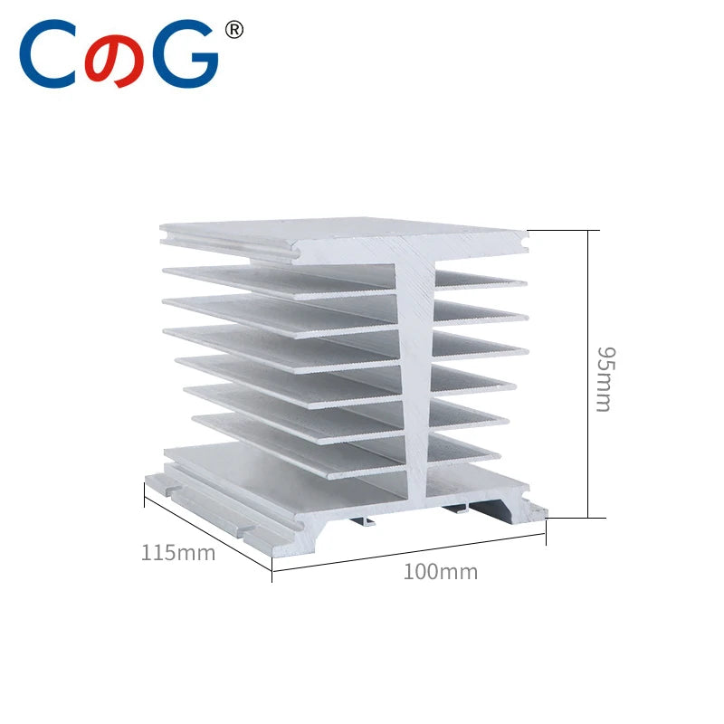 CG 120A 150A 200A DC to AC Industrial SSR High Current Power Heat Sink Aluminum Radiator Industrial Series DA Solid State Relay