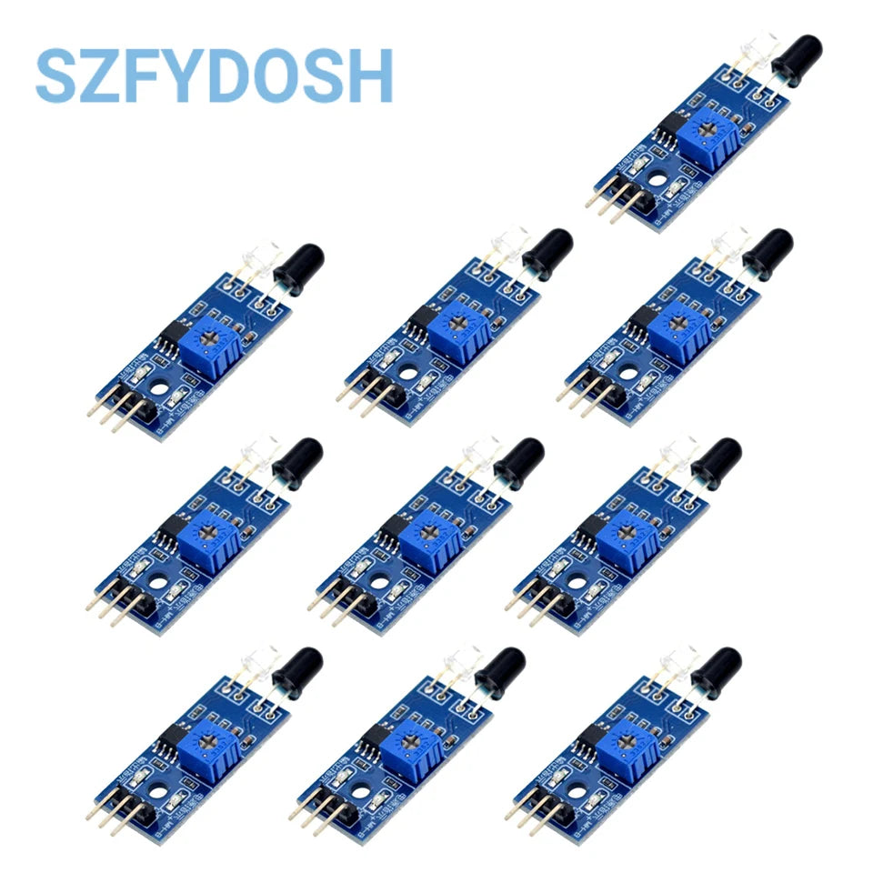 1-100pcs IR Infrared Obstacle Avoidance Sensor Module for Arduino Diy Smart Car Robot Reflective Photoelectric 3PIN