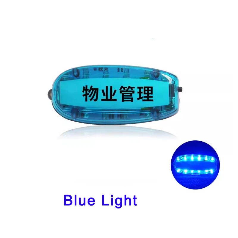 Blue Red Yellow Red Green Color LED Flashing Shoulder Lamp Light Alarm Patrol Warning