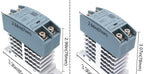 SSR Solid State Relay DIN Rail Relay With Heatsink 10A 25A 40A 60A 80A 100A 120A DC - AC DC - DC AC - AC Single Phase Control