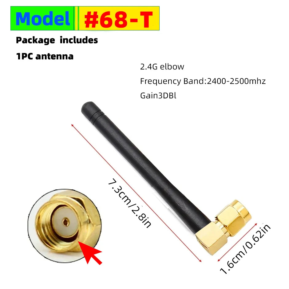 2.4G Antenna 1PC Signal Booster 3dbi or 4dbi External High Gain Amplifier for Motherboard Network Card Car Mointor Backup Camera