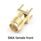 SMA Female Jack Male Plug Adapter Solder Edge PCB Straight Right angle Mount RF Copper Connector Plug Socket