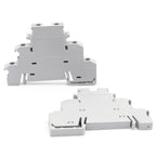 50Pcs DIN Rail Terminal Block DIKD 1.5, 1.5mm² 3-Tier Screw Clamp for C45/DZ47 Breakers & Industrial Control Cabinet
