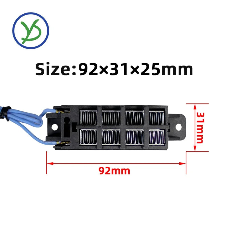 PTC Heating Element 12V 24V 48V 110V 220V Optional Constant Thermistor Air Heater For Incubator 3D Printer Car Etc Heating 54B2