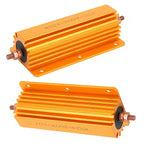 1pcs RX24 200W Aluminum Power Metal Shell Case Wirewound Resistor 1R 2R 4R 8R Ohm