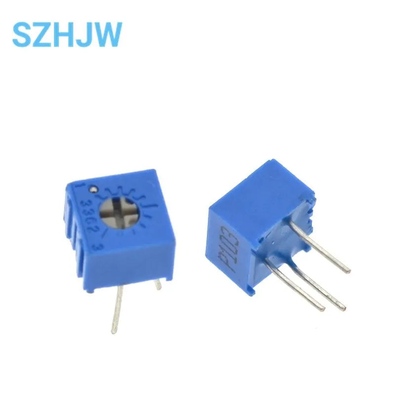 1-100pcs 3362P Series Resistance 101 201 501 102 202 502 103 Trimpo Trimmer Potentiometer 3362 500R 1K 2K 5K 10K 20K 50K 100K